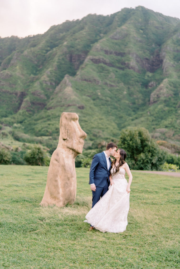 Oahu wedding photographers at Kualoa Ranch