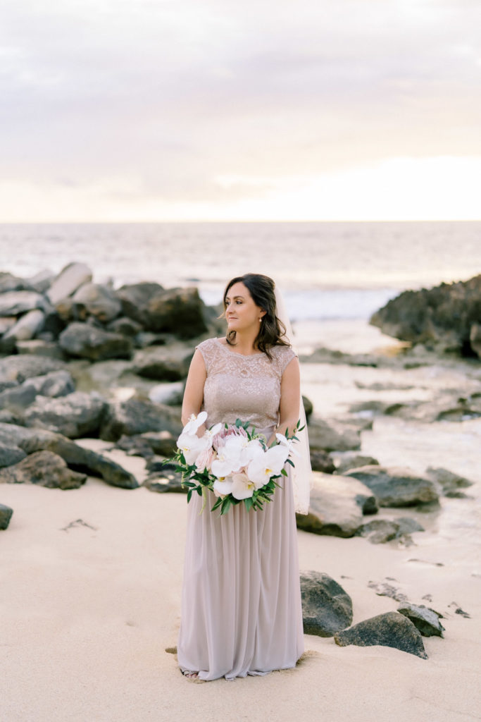Oahu wedding photographer at the Four Seasons Resort.