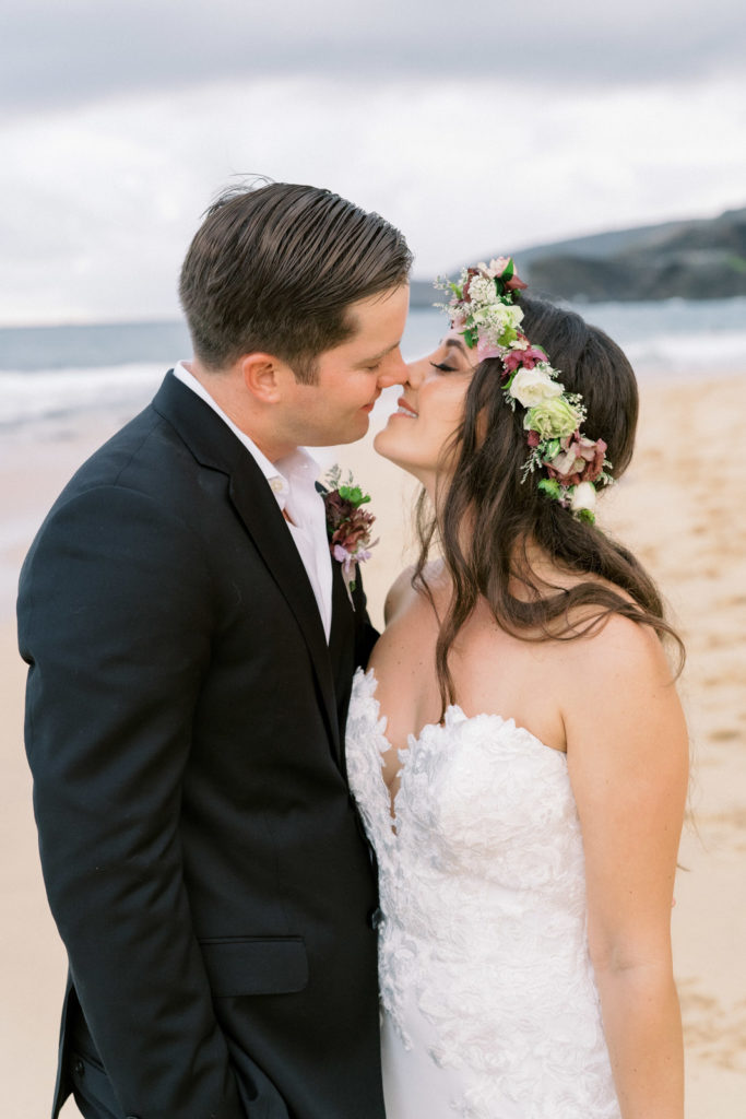 Not many Oahu wedding photographers can capture the essence of eloping with a small beach setting as a backdrop for the happy couple on the beginning of their new life together.