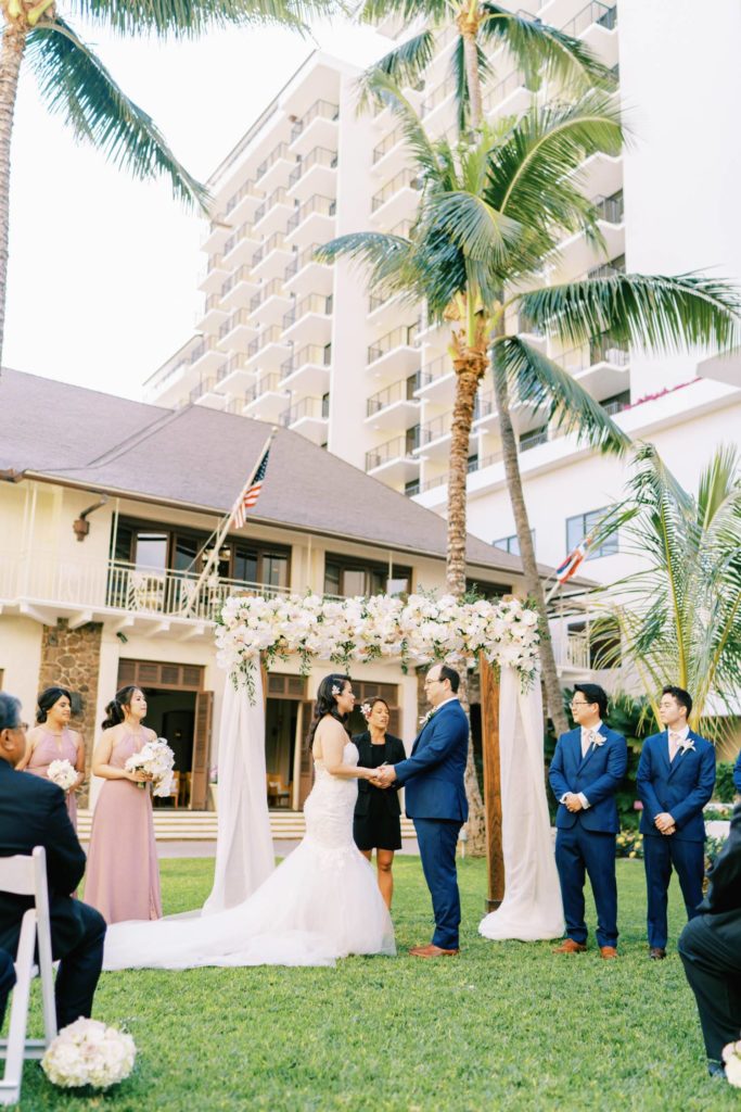 Wedding Ceremony at Oahu at The Halekulani Hotel