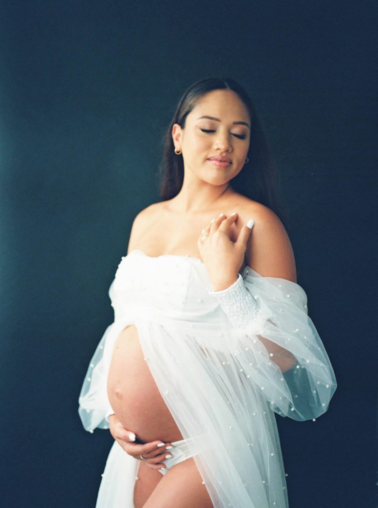 Maternity Photo shot in film 