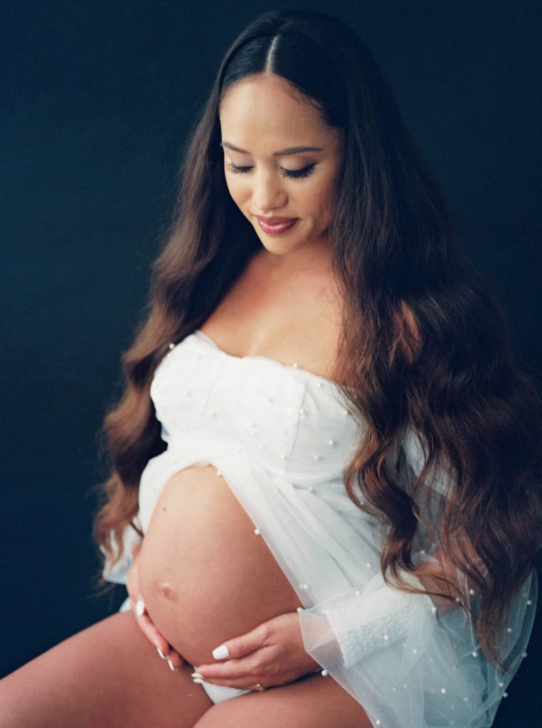 Maternity Photo shot in film