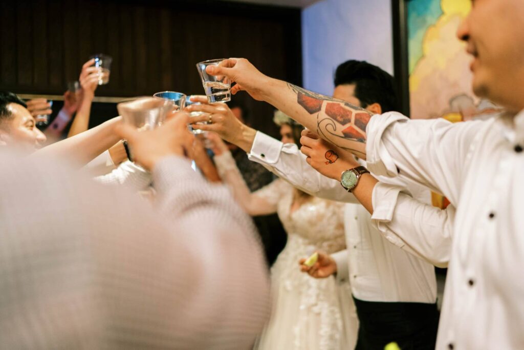 Private Home Wedding Reception Toast to the Newlyweds